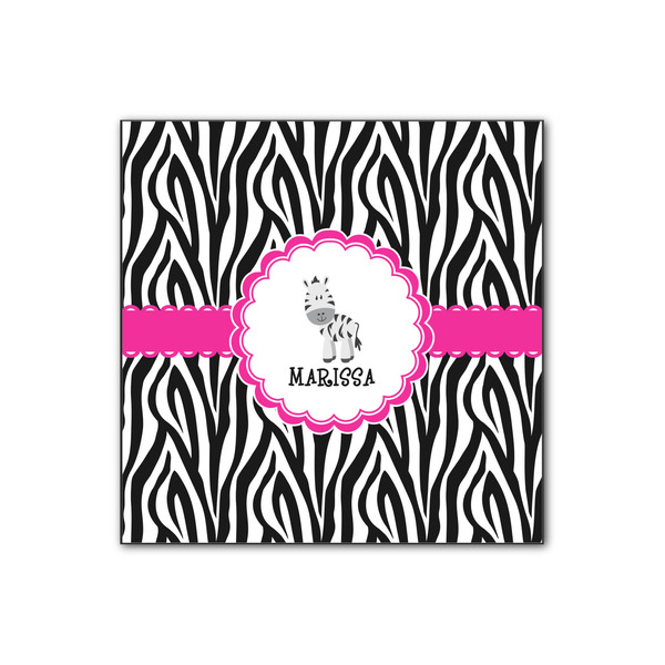 Custom Zebra Wood Print - 12x12 (Personalized)