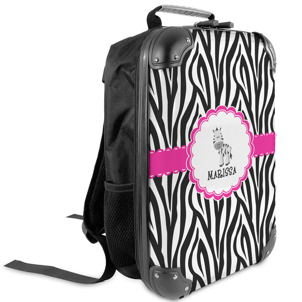 Custom Zebra Kids Hard Shell Backpack (Personalized)
