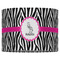 Zebra 16" Drum Lampshade - FRONT (Fabric)