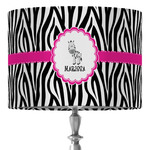 Zebra 16" Drum Lamp Shade - Fabric (Personalized)