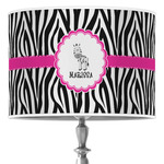 Zebra 16" Drum Lamp Shade - Poly-film (Personalized)