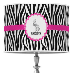 Zebra Drum Lamp Shade (Personalized)