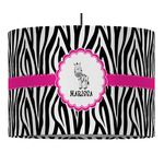 Zebra Drum Pendant Lamp (Personalized)