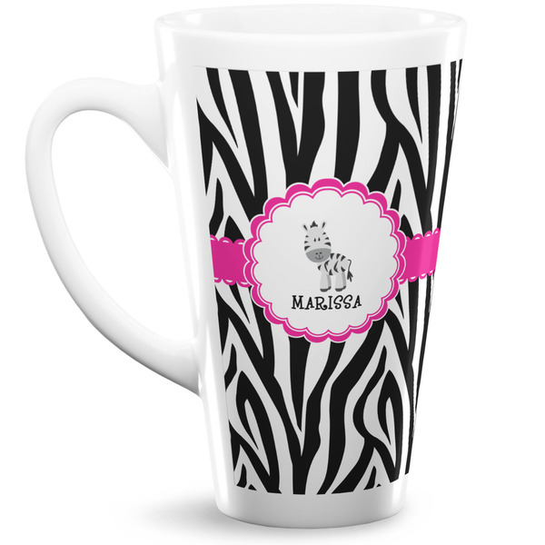 Custom Zebra Latte Mug (Personalized)