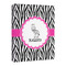 Zebra 16x20 - Canvas Print - Angled View