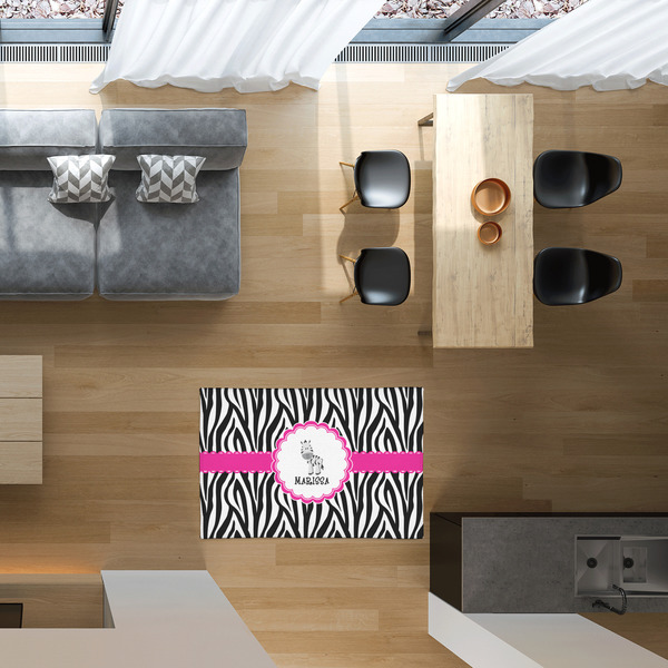 Zebra 2'x3' Indoor Area Rugs - IN CONTEXT