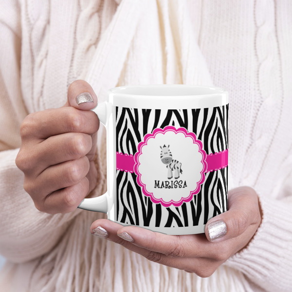 Zebra 20oz Coffee Mug - LIFESTYLE
