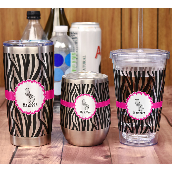 Zebra 20oz SS Tumbler - Full Print - In Context