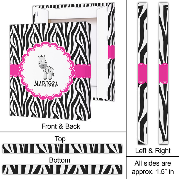 Zebra 20x24 - Canvas Print - Approval