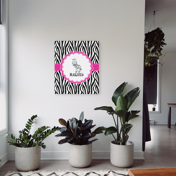Zebra 20x24 - Canvas Print - In Context