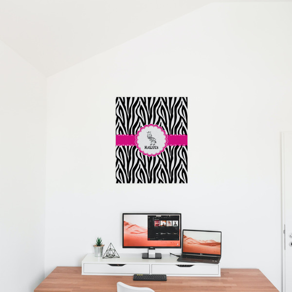 Zebra 20x24 - Matte Poster - On the Wall