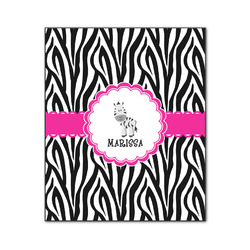 Zebra Wood Print - 20x24 (Personalized)