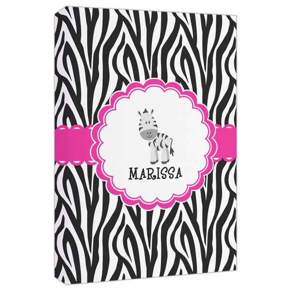 Custom Zebra Canvas Print - 20x30 (Personalized)