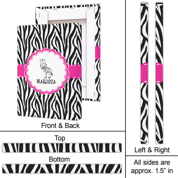 Zebra 20x30 - Canvas Print - Approval