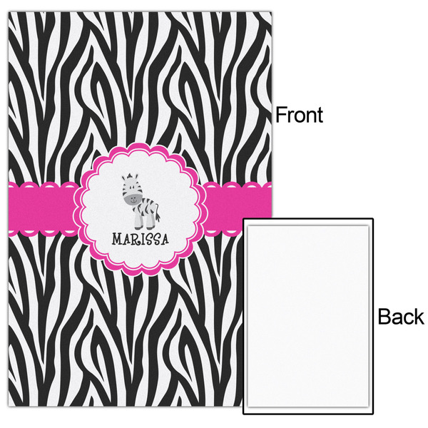 Zebra 20x30 - Matte Poster - Front & Back