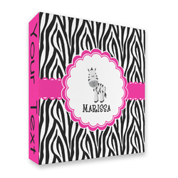 Zebra 3 Ring Binder - Full Wrap (Personalized)