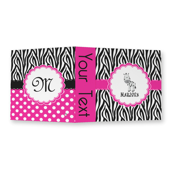 Zebra 3 Ring Binders - Full Wrap - 2" - OPEN OUTSIDE