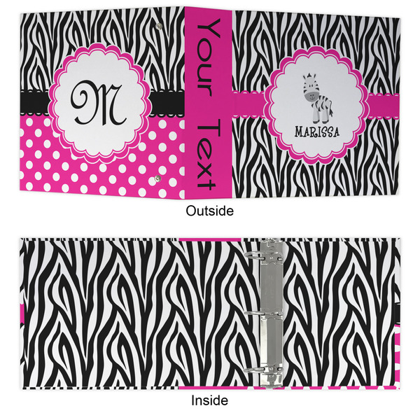 Zebra 3 Ring Binders - Full Wrap - 3" - APPROVAL