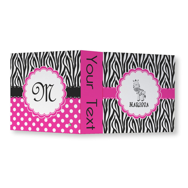 Zebra 3 Ring Binders - Full Wrap - 3" - OPEN OUTSIDE