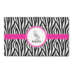 Zebra 3' x 5' Patio Rug (Personalized)