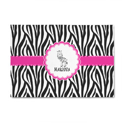 Zebra 4' x 6' Indoor Area Rug (Personalized)