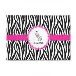 Zebra 4' x 6' Patio Rug (Personalized)