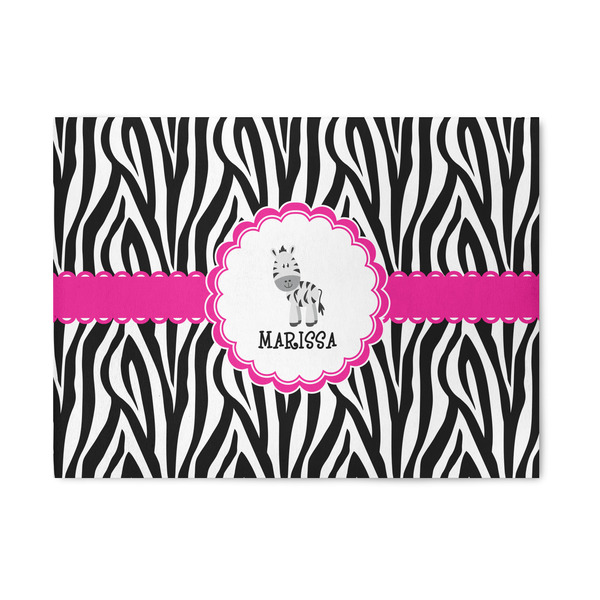 Custom Zebra 5' x 7' Indoor Area Rug (Personalized)