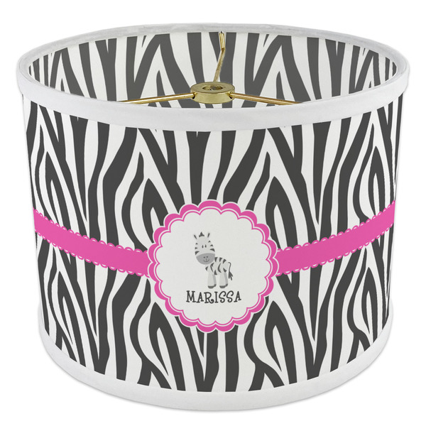 Zebra 8" Drum Lampshade - ANGLE Poly-Film