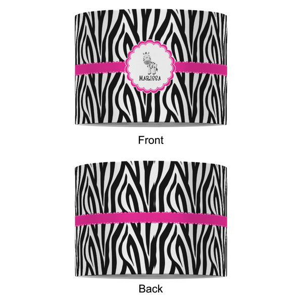 Zebra 8" Drum Lampshade - APPROVAL (Fabric)