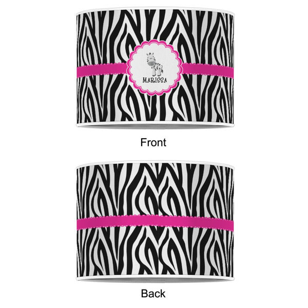 Zebra 8" Drum Lampshade - APPROVAL (Poly Film)