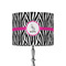 Zebra 8" Drum Lamp Shade - Fabric (Personalized)