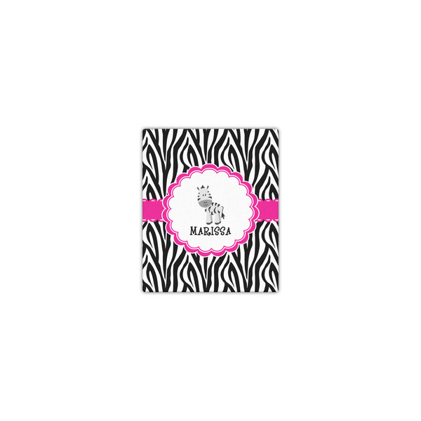 Custom Zebra Canvas Print - 8x10 (Personalized)