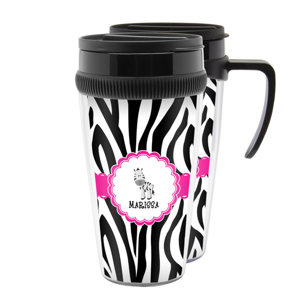 Custom Zebra Acrylic Travel Mug (Personalized)