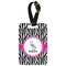 Zebra Metal Luggage Tag w/ Name or Text