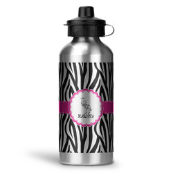 Zebra Water Bottle - Aluminum - 20 oz (Personalized)