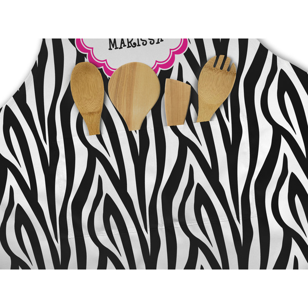 Zebra Apron - Pocket Detail with Props