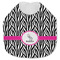 Zebra Jersey Knit Baby Bib w/ Name or Text