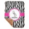 Zebra Baby Sherpa Blanket - Corner Showing Soft