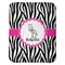Zebra Baby Sherpa Blanket - Flat