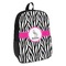 Zebra Backpack - angled view