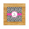 Zebra Bamboo Trivet with 6" Tile - FRONT