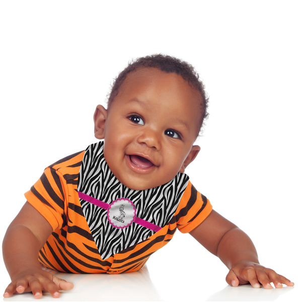 Zebra Bandana Bib - (Lifestyle 1 boy)