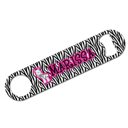 Zebra Bar Bottle Opener w/ Name or Text