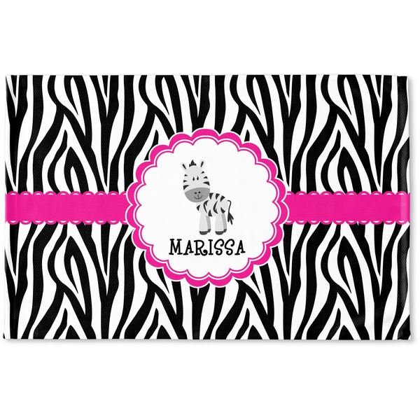 Custom Zebra Woven Mat (Personalized)