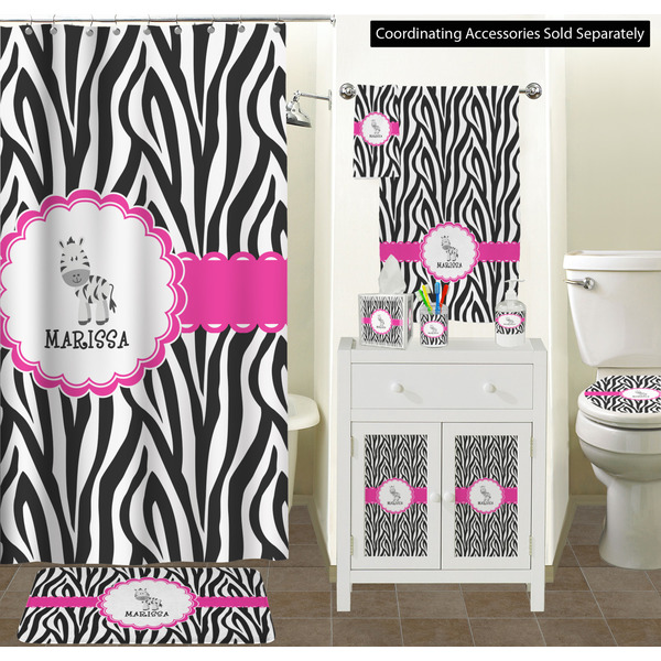 Zebra Bathroom Scene