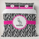 Zebra Duvet Cover Set - King (Personalized)