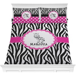Zebra Comforter Set - Full / Queen (Personalized)