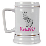 Zebra Beer Stein (Personalized)