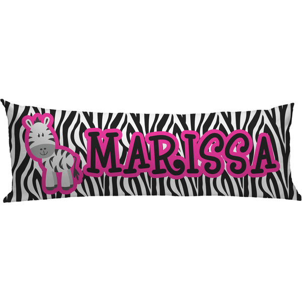 Custom Zebra Body Pillow Case (Personalized)