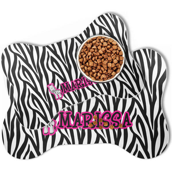 Zebra Bone Shaped Dog Mats - MAIN